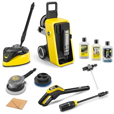 Kärcher myjka ciśnieniowa K 7 Comfort Premium Connect Car & Home, max. 180 bar, 600 l/h, powierzchnia: 60 m²/h, wąż wysokociśnieniowy, bęben na wąż, sterowanie za pomocą aplikacji, Car & Home Kit Kärcher myjka ciśnieniowa K 7 Comfort Premium Connect Car & Home, max. 180 bar, 600 l/h, powierzchnia: 60 m²/h, wąż wysokociśnieniowy, bęben na wąż, sterowanie za pomocą aplikacji, Car & Home Kit