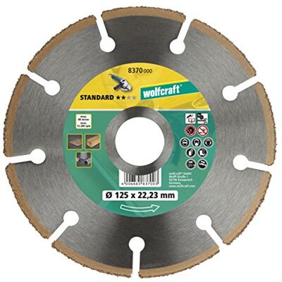 wolfcraft 8370000 tarcza tnąca HM, standardowa Ø 125 x 22,23 mm, do szlifierek kątowych wolfcraft 8370000 tarcza tnąca HM, standardowa Ø 125 x 22,23 mm, do szlifierek kątowych