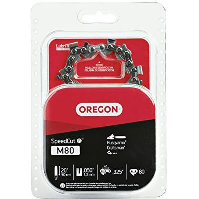 Oregon M80 SpeedCut 50 cm łańcuch do piły łańcuchowej, pasuje do Husqvarna, szary rzemieślnik Oregon M80 SpeedCut 50 cm łańcuch do piły łańcuchowej, pasuje do Husqvarna, szary rzemieślnik
