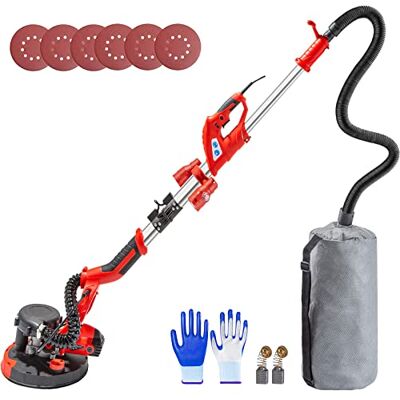 VEVOR Mophorn Szlifierka mimośrodowa 225 mm, narzędzie szlifierskie 850 W, szlifierka z taśmą świetlną LED, worki próżniowe, rękawiczki, okulary ochronne VEVOR Mophorn Szlifierka mimośrodowa 225 mm, narzędzie szlifierskie 850 W, szlifierka z taśmą świetlną LED, worki próżniowe, rękawiczki, okulary ochronne
