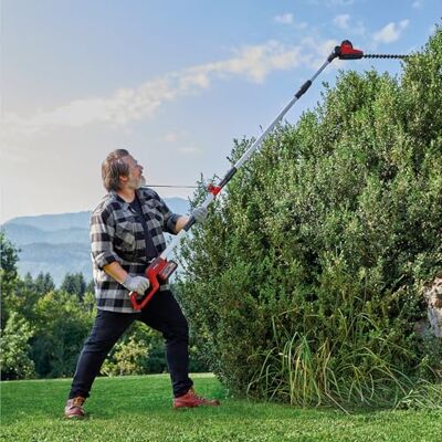 Einhell Akumulatorowe narzędzie wielofunkcyjne GC-HC 18/4520 Li T-Solo PXC (18 V, nożyce do żywopłotu 41 cm, sekator 19,5 cm, drążek przedłużający, pasek do noszenia, bez akumulatora) Einhell Akumulatorowe narzędzie wielofunkcyjne GC-HC 18/4520 Li T-Solo PXC (18 V, nożyce do żywopłotu 41 cm, sekator 19,5 cm, drążek przedłużający, pasek do noszenia, bez akumulatora)