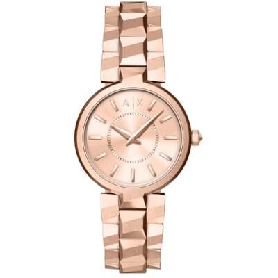 AX4408 Armani Exchange damski zegarek ze stali nierdzewnej w kolorze różowego złota 34 mm AX4408 Armani Exchange damski zegarek ze stali nierdzewnej w kolorze różowego złota 34 mm