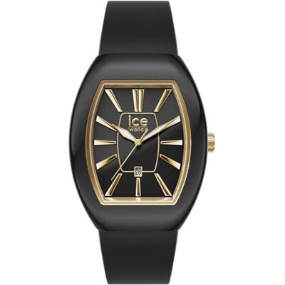 024031 Ice-Watch ICE boliday Dome Black gold Czarny zegarek damski z silikonowym paskiem (Mały) 024031 Ice-Watch ICE boliday Dome Black gold Czarny zegarek damski z silikonowym paskiem (Mały)