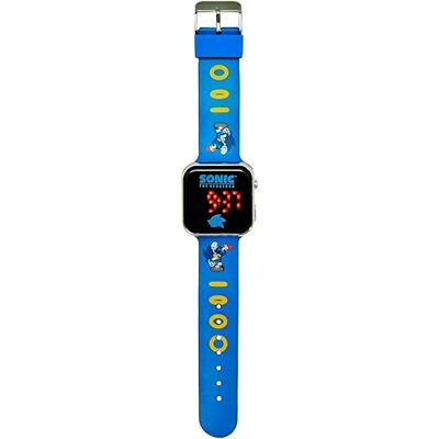 Kids Licensing Sonic Child Digital Watch, Children's LED Watch, Trwała bateria, pełne funkcje, regulowany pasek, Sonic Watch, oryginalny design, kwadratowy, zegarek dla dzieci, idealny na prezent Kids Licensing Sonic Child Digital Watch, Children's LED Watch, Trwała bateria, pełne funkcje, regulowany pasek, Sonic Watch, oryginalny design, kwadratowy, zegarek dla dzieci, idealny na prezent