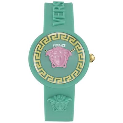 VE9200225 Versace Unisex dziecięcy analogowy szwajcarski zegarek kwarcowy z silikonowym paskiem VE9200225 Versace Unisex dziecięcy analogowy szwajcarski zegarek kwarcowy z silikonowym paskiem