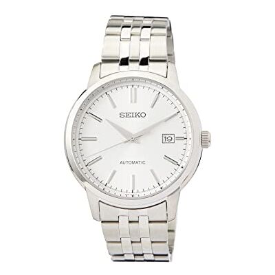 SRPH85K1 Seiko Męski analogowy zegarek automatyczny z bransoletką ze stali nierdzewnej , srebro, bransoletka SRPH85K1 Seiko Męski analogowy zegarek automatyczny z bransoletką ze stali nierdzewnej , srebro, bransoletka