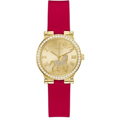 GW0937L1 Guess Damski zegarek na rękę Fawn czerwony 32 mm z silikonowym paskiem i ochroną przed wodą 3 bar – GW0937L1 Guess Damski zegarek na rękę Fawn czerwony 32 mm z silikonowym paskiem i ochroną przed wodą 3 bar –
