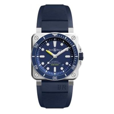 S7219702 Bell & Ross Męski analogowy cyfrowy zegarek automatyczny z bransoletką , wielokolorowa, Pasek S7219702 Bell & Ross Męski analogowy cyfrowy zegarek automatyczny z bransoletką , wielokolorowa, Pasek