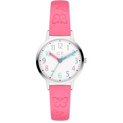 CT-0061-LQ Cool Time Dziewczęcy i unisex zegarek na rękę metal w kolorze srebrnym na bransoletce ze sztucznej skóry CT-0061-LQ Cool Time Dziewczęcy i unisex zegarek na rękę metal w kolorze srebrnym na bransoletce ze sztucznej skóry