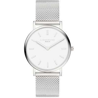 LT-0514-MQ Liebeskind Berlin damski zegarek okrągły srebrny 37 mm elegancki zegarek damski z polerowanej stali nierdzewnej z mechanizmem kwarcowym analogowy zegarek na rękę wodoszczelny 5 ATM LT-0514-MQ Liebeskind Berlin damski zegarek okrągły srebrny 37 mm elegancki zegarek damski z polerowanej stali nierdzewnej z mechanizmem kwarcowym analogowy zegarek na rękę wodoszczelny 5 ATM