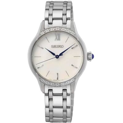SRZ543P1 Seiko Damski analogowy zegarek kwarcowy z metalową bransoletką SRZ543P1 Seiko Damski analogowy zegarek kwarcowy z metalową bransoletką