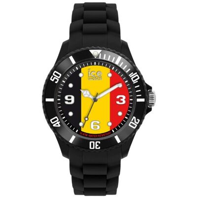 WO.BE.B.S.12 ICE-Watch Zegarek mieszany Analogowy kwarcowy Ice-World Belgia Big Wielokolorowa tarcza Czarny silikonowy pasek , francja, pasek WO.BE.B.S.12 ICE-Watch Zegarek mieszany Analogowy kwarcowy Ice-World Belgia Big Wielokolorowa tarcza Czarny silikonowy pasek , francja, pasek