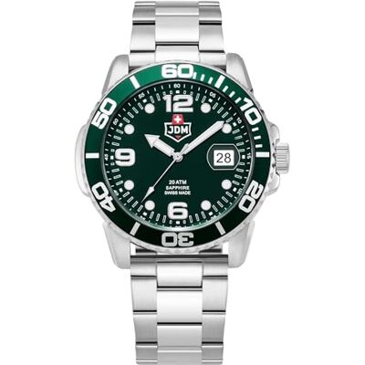 JDM-WG020-04 Jacques Du Manoir Millitary męski zegarek analogowy z bransoletką ze stali nierdzewnej JDM-WG020-04 Jacques Du Manoir Millitary męski zegarek analogowy z bransoletką ze stali nierdzewnej