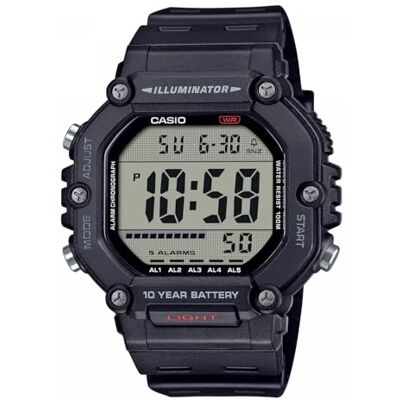 AE-1600H-1AVEF Casio Męski cyfrowy zegarek kwarcowy z plastikowym paskiem AE-1600H-1AVEF Casio Męski cyfrowy zegarek kwarcowy z plastikowym paskiem