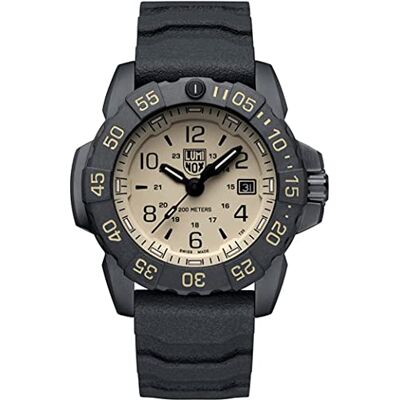 XS.3251.CBNSF.SET Luminox Męski analogowy zegarek kwarcowy z gumowym paskiem , Czarny, Wojskowy XS.3251.CBNSF.SET Luminox Męski analogowy zegarek kwarcowy z gumowym paskiem , Czarny, Wojskowy
