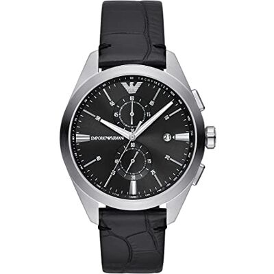 AR11542 Emporio Armani Zegarek Dla Mężczyzn Z Chronografem, Skórzany/Stal Nierdzewna, Koperta 43 Mm AR11542 Emporio Armani Zegarek Dla Mężczyzn Z Chronografem, Skórzany/Stal Nierdzewna, Koperta 43 Mm