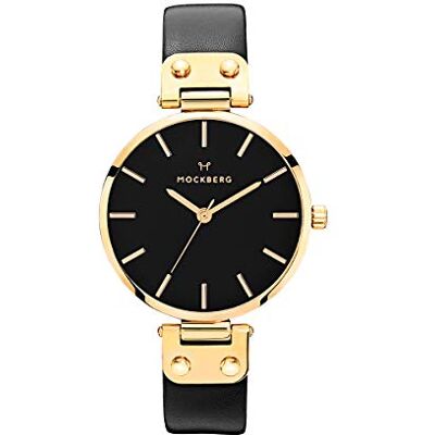 MO113 Mockberg damski analogowy kwarcowy Smart Watch zegarek na rękę ze skórzanym paskiem MO113 Mockberg damski analogowy kwarcowy Smart Watch zegarek na rękę ze skórzanym paskiem