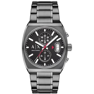 AX2823 Armani Exchange Zegarek Męski, Mechanizm Chronograf Kwarcowy i Koperta 40 mm z paskiem ze stali nierdzewnej AX2823 Armani Exchange Zegarek Męski, Mechanizm Chronograf Kwarcowy i Koperta 40 mm z paskiem ze stali nierdzewnej