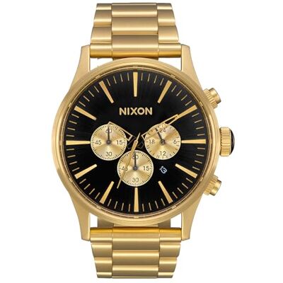 A1390-510-00 Nixon Męski analogowy japoński mechanizm kwarcowy zegarek z bransoletką ze stali nierdzewnej , Purpurowo-złoty czarny A1390-510-00 Nixon Męski analogowy japoński mechanizm kwarcowy zegarek z bransoletką ze stali nierdzewnej , Purpurowo-złoty czarny