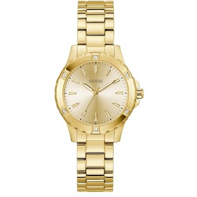GW0948L2 Guess zegarek damski Mist Gold 35 mm z bransoletką ze stali nierdzewnej i ochroną przed wodą 3 bary GW0948L2 Guess zegarek damski Mist Gold 35 mm z bransoletką ze stali nierdzewnej i ochroną przed wodą 3 bary