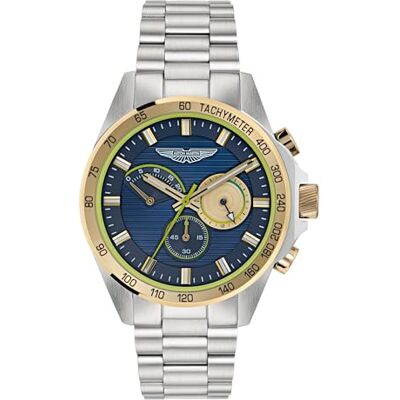 MTRH1F505 Aston Martin AML Thrill Męski zegarek chronograf MTRH1, Srebrny, bransoletka MTRH1F505 Aston Martin AML Thrill Męski zegarek chronograf MTRH1, Srebrny, bransoletka