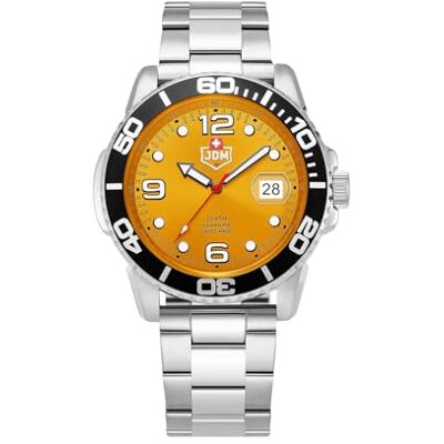 JDM-WG020-02 Jacques Du Manoir Millitary męski zegarek analogowy z bransoletką ze stali nierdzewnej JDM-WG020-02 Jacques Du Manoir Millitary męski zegarek analogowy z bransoletką ze stali nierdzewnej