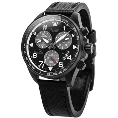 6S30-325C744 Vostok Europe Space Race Męski zegarek chronografem, średnica 46 mm, 20 ATM, data, różne warianty, czarny, nowoczesny 6S30-325C744 Vostok Europe Space Race Męski zegarek chronografem, średnica 46 mm, 20 ATM, data, różne warianty, czarny, nowoczesny