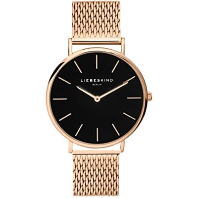 LT-0220-MQ Liebeskind Berlin Kobiety Zegarek, Czarny/Złoty, Ø 38 mm LT-0220-MQ Liebeskind Berlin Kobiety Zegarek, Czarny/Złoty, Ø 38 mm