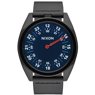 A9262315 Nixon Unisex analogowy zegarek kwarcowy ze skórzanym paskiem A9262315 Nixon Unisex analogowy zegarek kwarcowy ze skórzanym paskiem