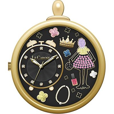 ORCIP06 Le Carose Zegarek Kieszonkowy Kobiety Cebula casual dorsz. , Czarny, Nowoczesny ORCIP06 Le Carose Zegarek Kieszonkowy Kobiety Cebula casual dorsz. , Czarny, Nowoczesny