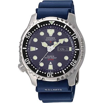 NY0040-17LEM Citizen Męski automatyczny analogowy zegarek na rękę Promaster Marine, niebieski, pasek NY0040-17LEM Citizen Męski automatyczny analogowy zegarek na rękę Promaster Marine, niebieski, pasek
