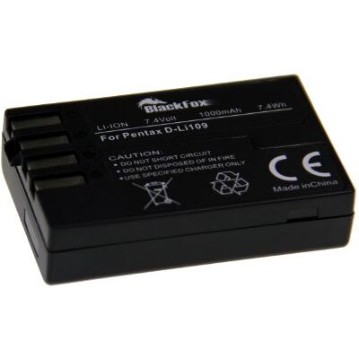 Blackfox BF-D-LI109 akumulator litowo-jonowy typ Pentax D-LI109 (7,4 V, 1000 mAh) Blackfox BF-D-LI109 akumulator litowo-jonowy typ Pentax D-LI109 (7,4 V, 1000 mAh)
