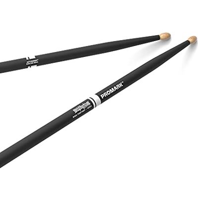 ProMark Hikorowe pałeczki perkusyjne Mike Portnoy ActiveGrip, bezpieczny, wygodny chwyt, bardziej przyczepne podczas pocenia dłoni, aktywne wykończenie uchwytu, owalna drewniana końcówka, 1 para ProMark Hikorowe pałeczki perkusyjne Mike Portnoy ActiveGrip, bezpieczny, wygodny chwyt, bardziej przyczepne podczas pocenia dłoni, aktywne wykończenie uchwytu, owalna drewniana końcówka, 1 para