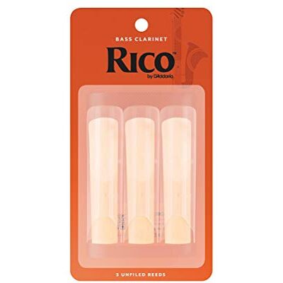 Rico Organic Klarnetu Basowego Stroiki Twardość 3.0, 3 Sztuk Rico Organic Klarnetu Basowego Stroiki Twardość 3.0, 3 Sztuk