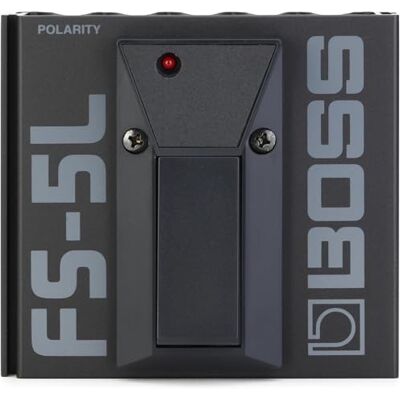 Boss , 1/4-calowy prosty metalowy zatrzask przełącznik nożny ze wskaźnikiem LED (FS-5L) Boss , 1/4-calowy prosty metalowy zatrzask przełącznik nożny ze wskaźnikiem LED (FS-5L)