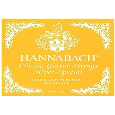 Hannabach Struny do gitary klasycznej Seire 815 Super Low Tension Silver Special (wysokiej jakości, uniwersalne struny, struny do gitary klasycznej, Made in Germany) Hannabach Struny do gitary klasycznej Seire 815 Super Low Tension Silver Special (wysokiej jakości, uniwersalne struny, struny do gitary klasycznej, Made in Germany)