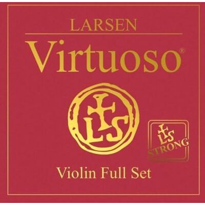 LARSEN STRINGS Struny skrzypcowe Larsen Virtuoso zestaw E stalowe (z końcówką kulkową), A aluminiowe i D+G srebrne, mocne LARSEN STRINGS Struny skrzypcowe Larsen Virtuoso zestaw E stalowe (z końcówką kulkową), A aluminiowe i D+G srebrne, mocne