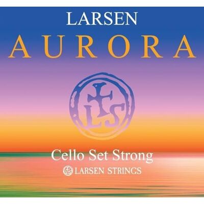 LARSEN STRINGS Larsen Aurora Cello 4/4 Komplet 4 strun Strong Napięcie 60,6kg/ 133.6lbs LARSEN STRINGS Larsen Aurora Cello 4/4 Komplet 4 strun Strong Napięcie 60,6kg/ 133.6lbs