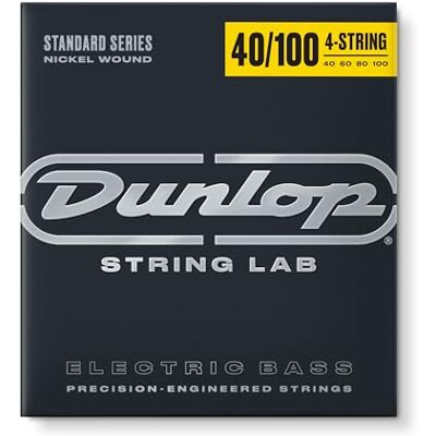 Dunlop Standard Series Niklowane struny do gitary basowej, 40–100 Dunlop Standard Series Niklowane struny do gitary basowej, 40–100
