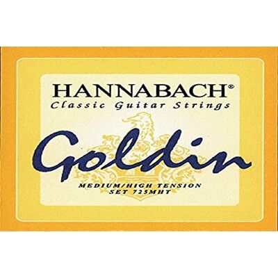 Hannabach Struny do gitary klasycznej Seria 725 Medium/High Tension Goldin zestaw 3 karbonowych strun dyszkantowych 7258MHTC Hannabach Struny do gitary klasycznej Seria 725 Medium/High Tension Goldin zestaw 3 karbonowych strun dyszkantowych 7258MHTC