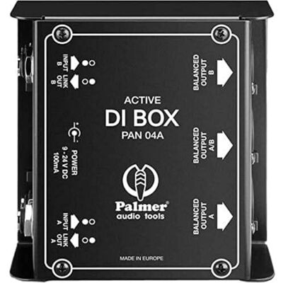 Palmer PAN 04 A; aktywny 2-kanałowy moduł DI-Box Palmer PAN 04 A; aktywny 2-kanałowy moduł DI-Box