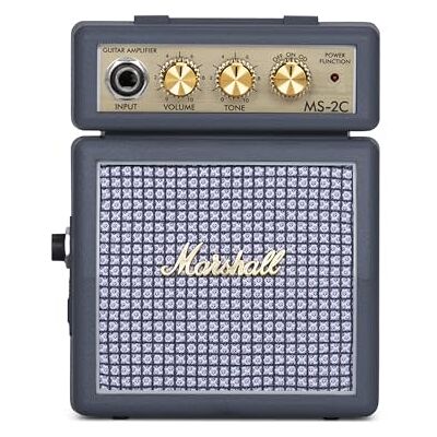 Marshall Mini Amplificatore (Md-2C) Wzmacniacz gitarowy (Czarny i biały) Marshall Mini Amplificatore (Md-2C) Wzmacniacz gitarowy (Czarny i biały)