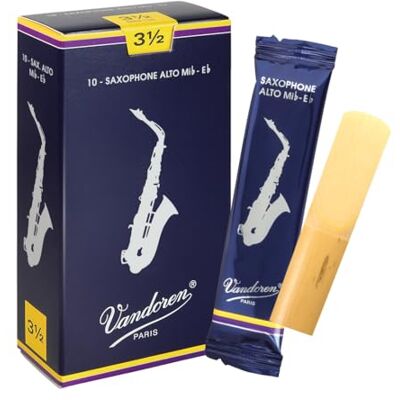 VANDOREN SR2135 pudełko z 10 arkuszami, tradycyjne, 3,5 cm, saksofon altowy VANDOREN SR2135 pudełko z 10 arkuszami, tradycyjne, 3,5 cm, saksofon altowy