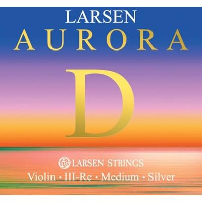 LARSEN STRINGS Struny do skrzypiec Larsen Aurora D Silver 4/4 Medium LARSEN STRINGS Struny do skrzypiec Larsen Aurora D Silver 4/4 Medium