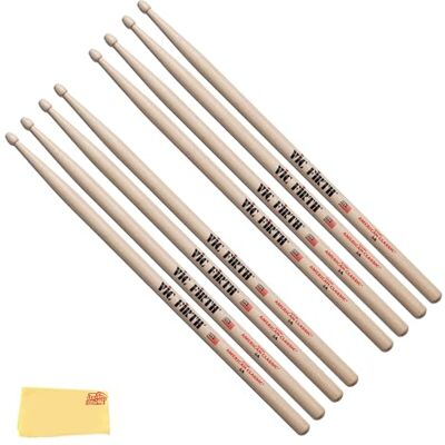 Vic Firth Zestaw pałek perkusyjnych American Classic, 5A, z drewnianą główką, 4 za 3 Vic Firth Zestaw pałek perkusyjnych American Classic, 5A, z drewnianą główką, 4 za 3