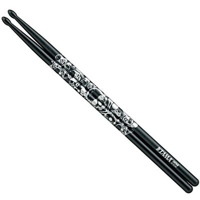 TAMA 5A Sticks O5A-S-BS "Skull", black, silver print Pałeczki perkusyjne TAMA 5A Sticks O5A-S-BS "Skull", black, silver print Pałeczki perkusyjne