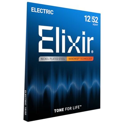 Elixir 12152 Struny do gitary elektrycznej z powłoką NANOWEB, ciężkie (.012-.052) Elixir 12152 Struny do gitary elektrycznej z powłoką NANOWEB, ciężkie (.012-.052)