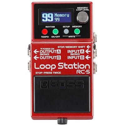 Boss RC-5 Looper Zaawansowane Funkcje Loopowania w Kompaktowym Pedale 32-bitowy AD/DA i 32-bitowe Przetwarzanie Zmiennoprzecinkowe Czas Nagrywania do 13 godzin Wielokolorowy Wyświetlacz LCD Boss RC-5 Looper Zaawansowane Funkcje Loopowania w Kompaktowym Pedale 32-bitowy AD/DA i 32-bitowe Przetwarzanie Zmiennoprzecinkowe Czas Nagrywania do 13 godzin Wielokolorowy Wyświetlacz LCD