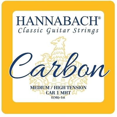 Hannabach struny do gitary klasycznej CARBON Medium/High Tension Diskant 3er Diskant CAR8MHT Hannabach struny do gitary klasycznej CARBON Medium/High Tension Diskant 3er Diskant CAR8MHT