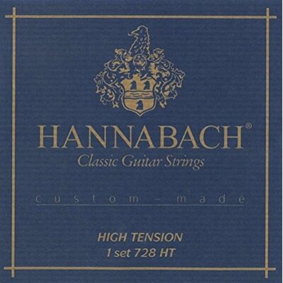 Hannabach Struny do gitary klasycznej Seria 728 Wysokie napięcie Custom Made zestaw z karbonowymi strunami dyszkantowymi 728HTC Hannabach Struny do gitary klasycznej Seria 728 Wysokie napięcie Custom Made zestaw z karbonowymi strunami dyszkantowymi 728HTC